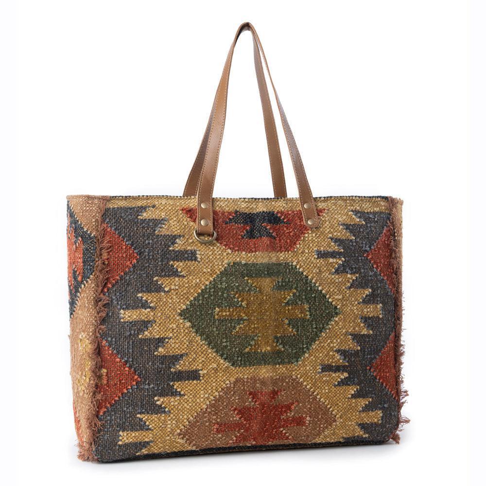Myra Prairie Crest Weekender Bag in Mustard Yellow