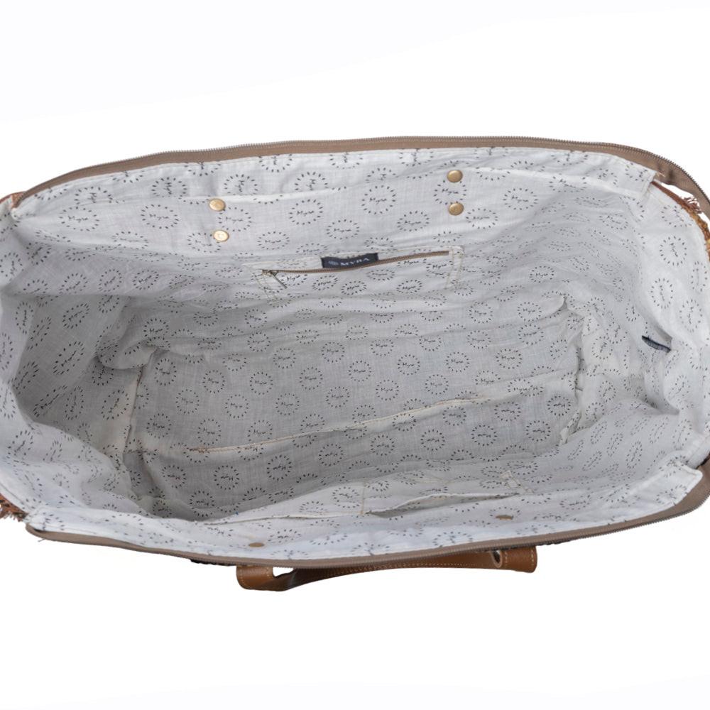 Myra Prairie Crest Weekender Bag in Mustard Yellow