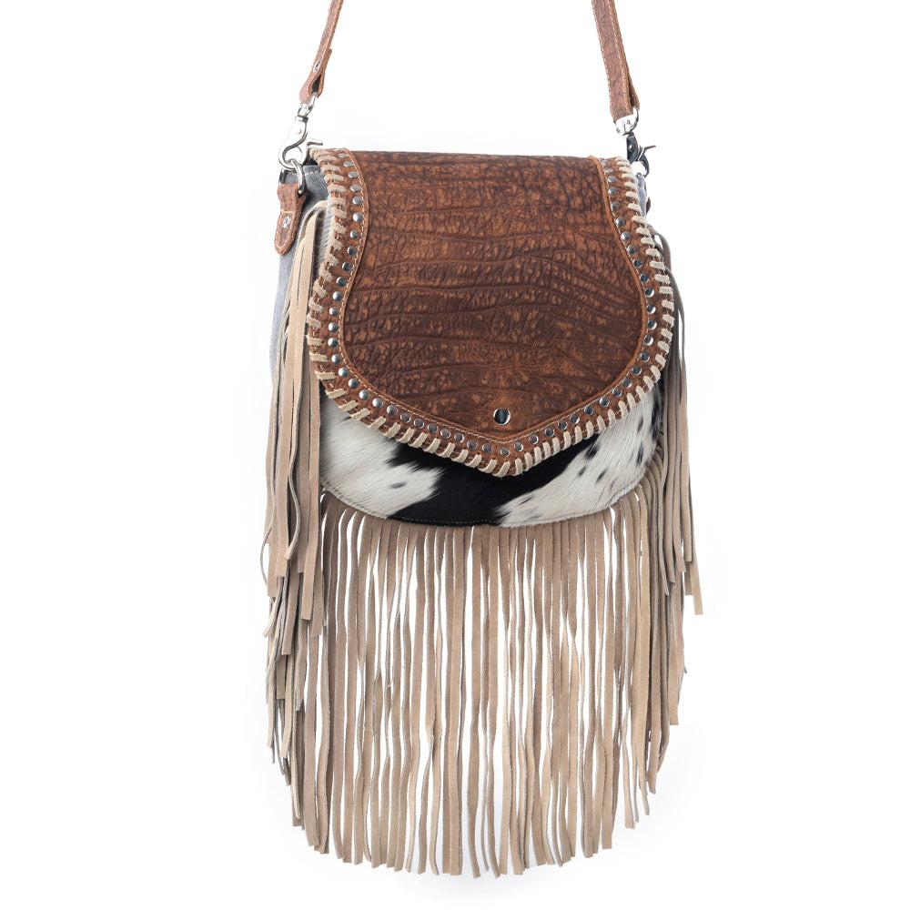 Myra Dusty Lariat Concealed Carry Bag in Saddle Brown