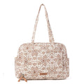 Myra Sunnyfield Cotton Diaper Bag in Mocha Beige