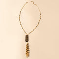 Myra Trailstamp Pendant Necklace in Burnished Tan