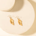 Myra Suntrail Leaf Earrings in Weathered Amber