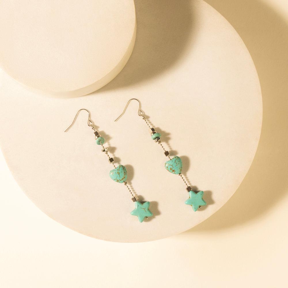 Myra Dust & Sky Charm Earrings in Desert Turquoise