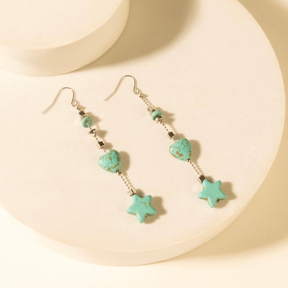 Myra Dust & Sky Charm Earrings in Desert Turquoise