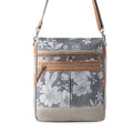 Myra Carefree Days vintage shoulder bag for Women in sage with leather details