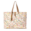 Myra Brookside Cotton & Leather Weekender Bag in Blush Cream