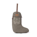 Myra Sunstone Cotton & Leather Boot Bag in Clay Fern