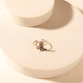 Myra Wild Step Boot adjustable ring for Women with engraved boot centerpiece for premium western wear