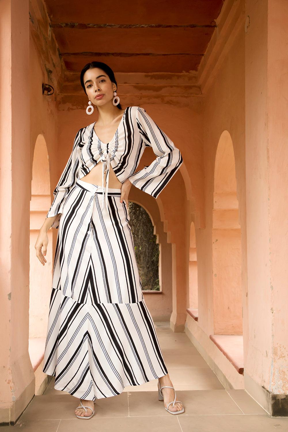 Streaky Smudgy Top and Skirt