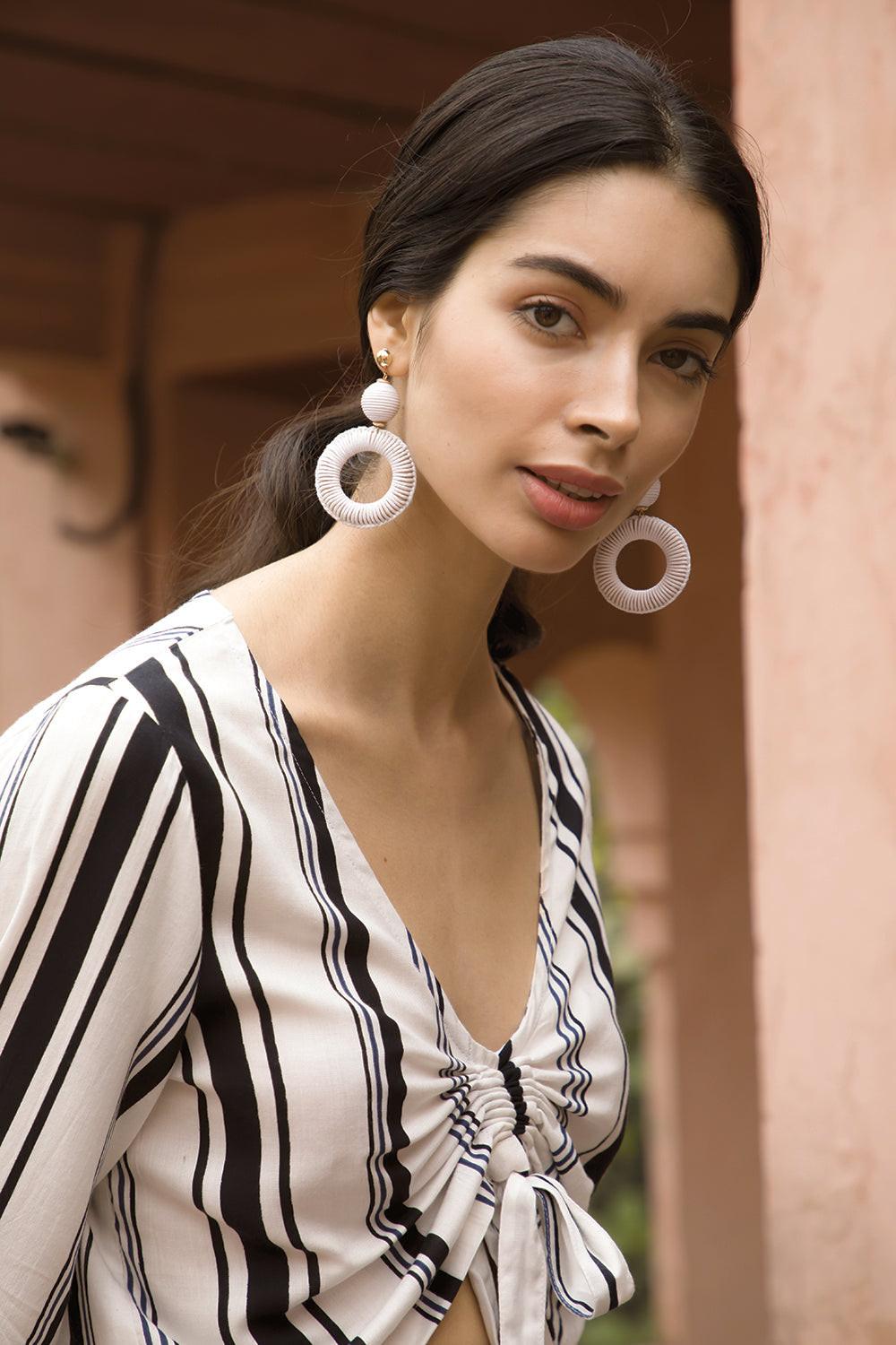Crystal Clear Hoop Earrings