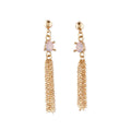 Netted Fall Drop Earrings