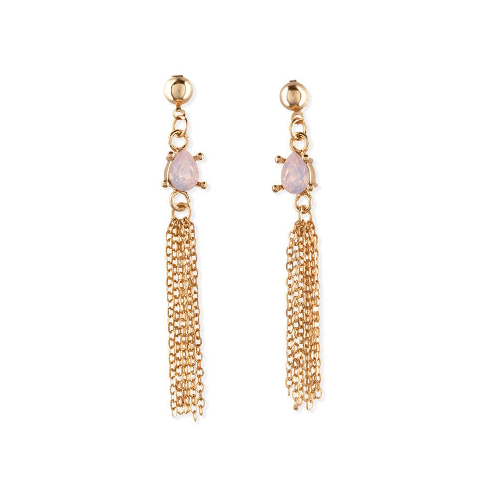 Netted Fall Drop Earrings