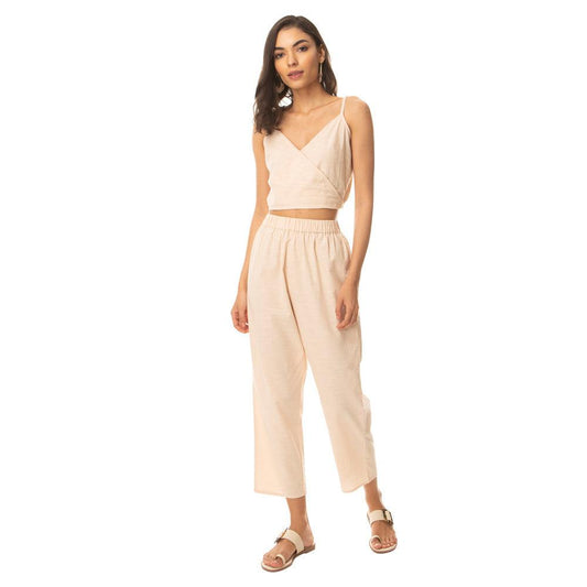 Beige Bling Zweierset