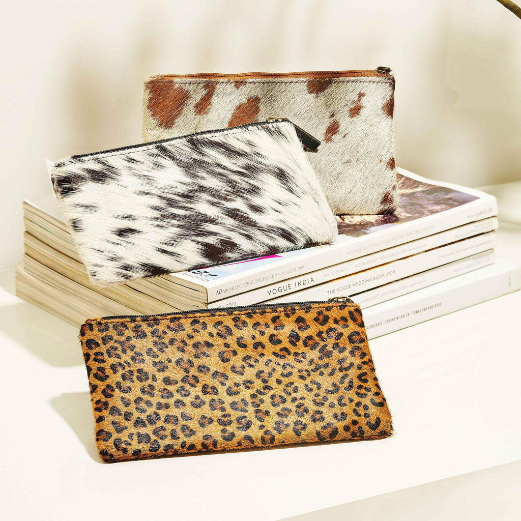 SMALL WONDER LEATHER AND HAIRON WALLET