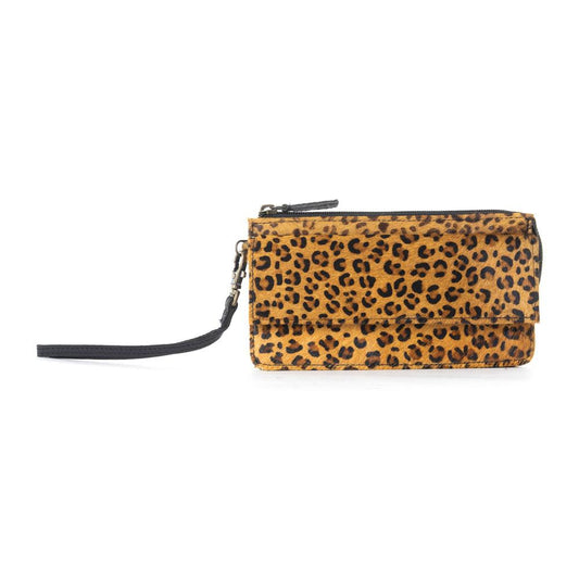 UPTOWN GIRL PORTEMONNAIE AUS LEDER UND FELL