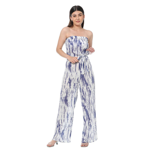 Blauer Gezeiten-Jumpsuit
