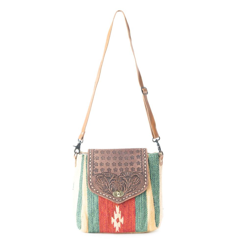 Embossed Scarlet Hand-Tooled Bag