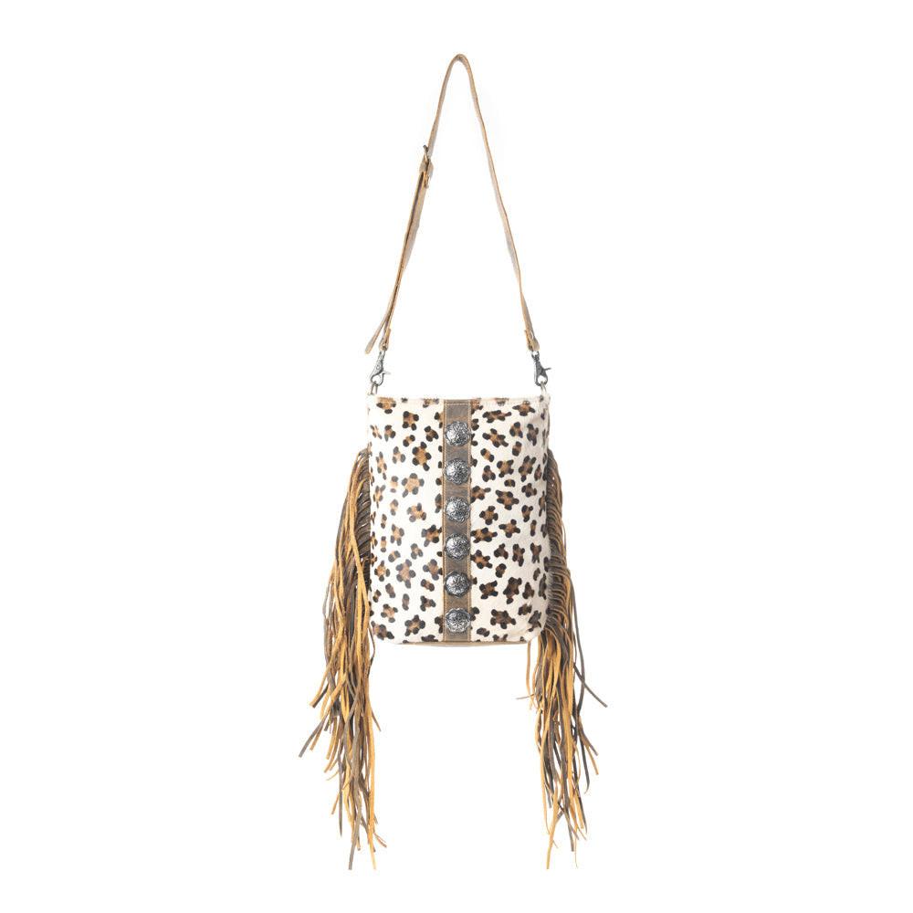 Ornamental  Leather & Hairon Bag