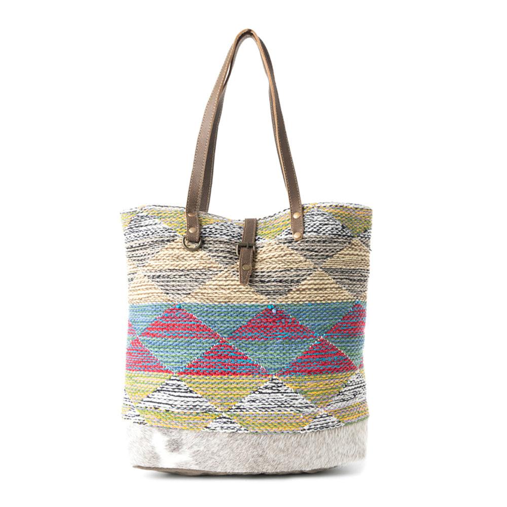 Multicolored Waves  Tote Bag,