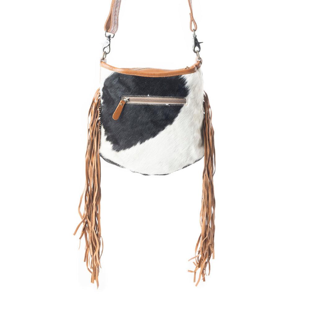 Brown Quilt   Hand-Tooled Bag