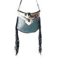 Sapphire Vines Leather & Hairon Bag
