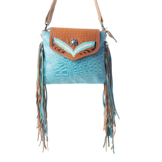 Blue Wings Handtasche mit Punzierung