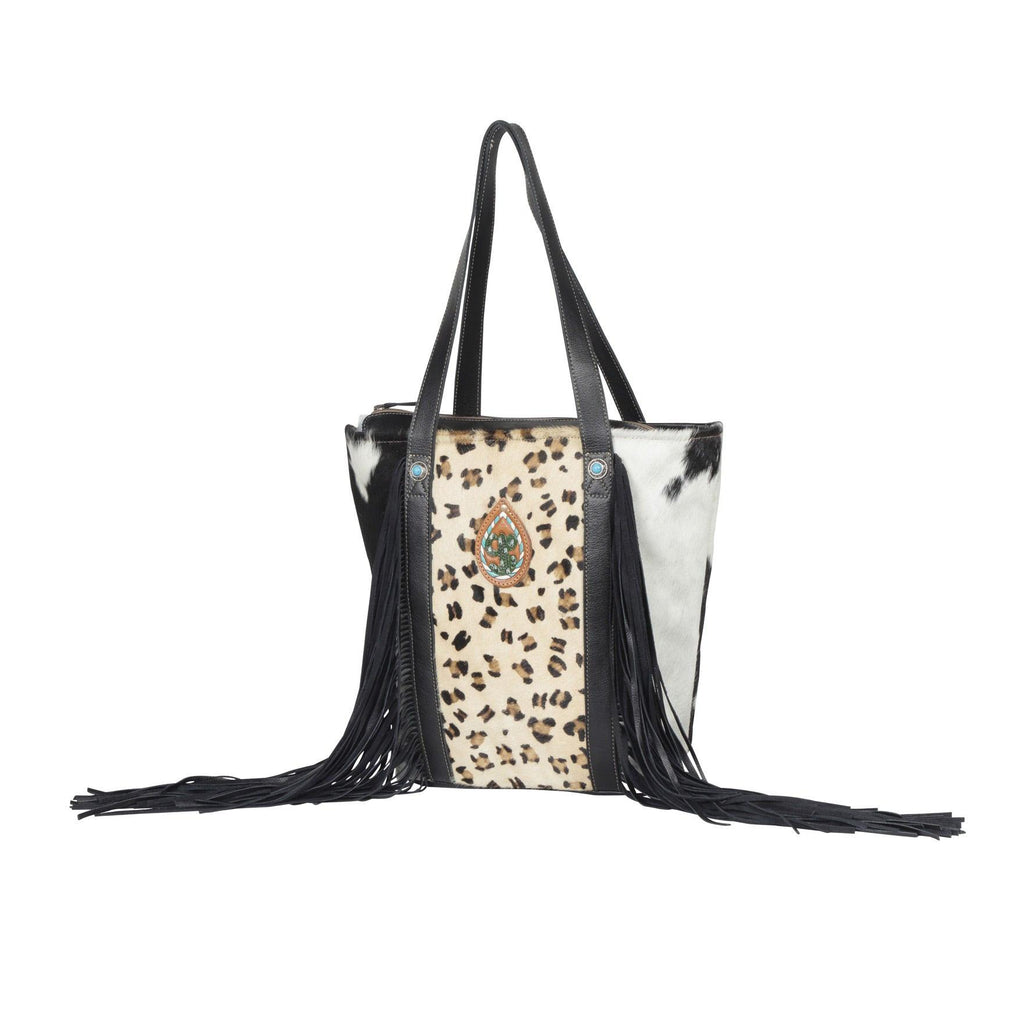 Vanilla Crème me Leather & Hairon Bag