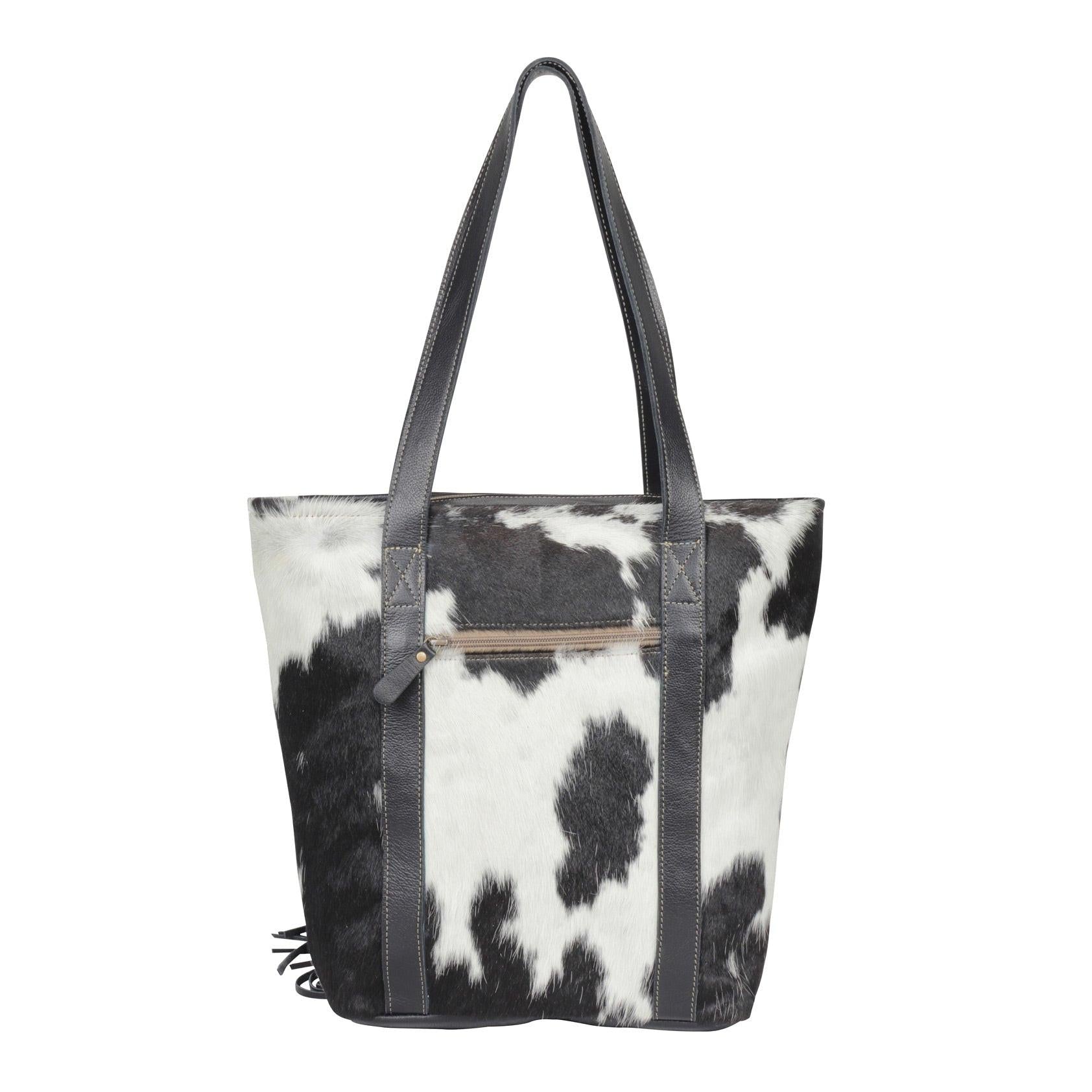 Vanilla Crème me Leather & Hairon Bag