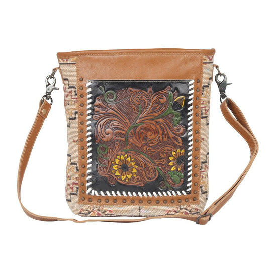 Florale Glut handgearbeitete Tasche