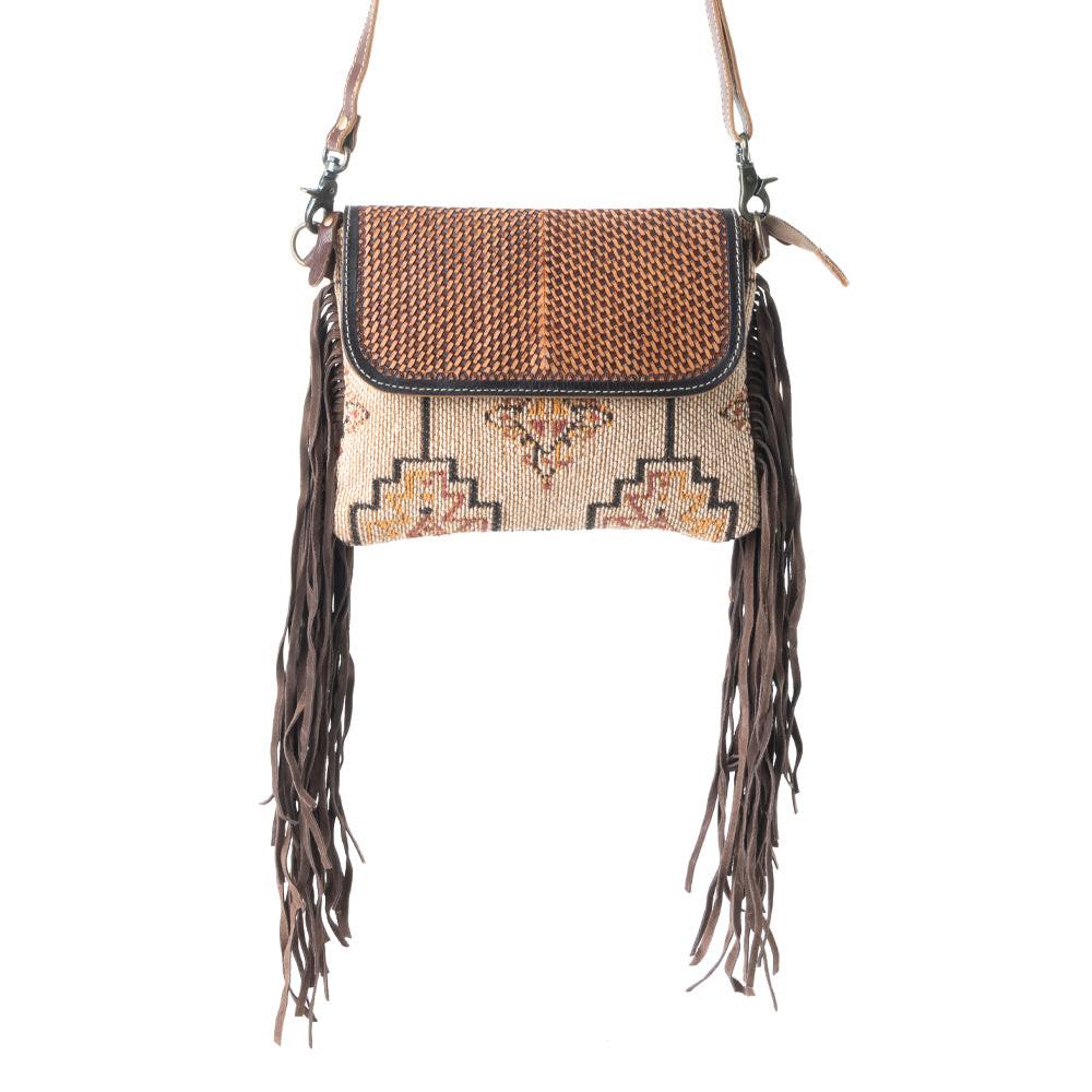Sandy Rosewood Hand-Tooled Bag