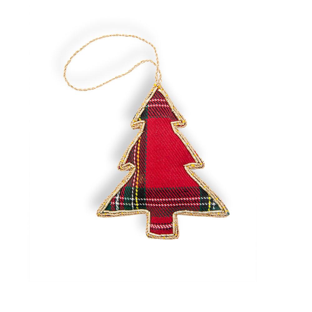 Plaid Cheer Christmas Tree Ornament