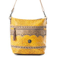 Gold Spell Leather & Hairon Bag