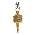 Stitched Yellow Key Fob