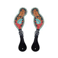 HEELS ON SPUR STRAP