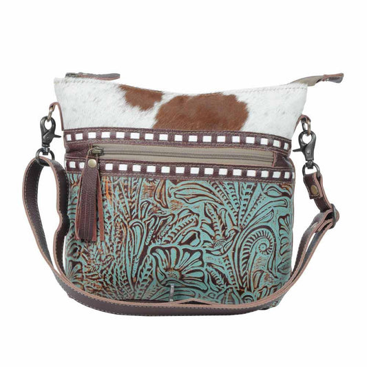 DELPHINE CANVAS- & HAIRON-TASCHE