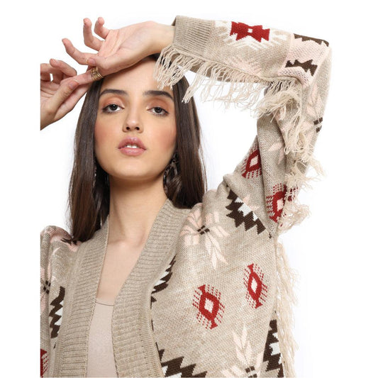Fauststoß! Strickjacke Gr. S