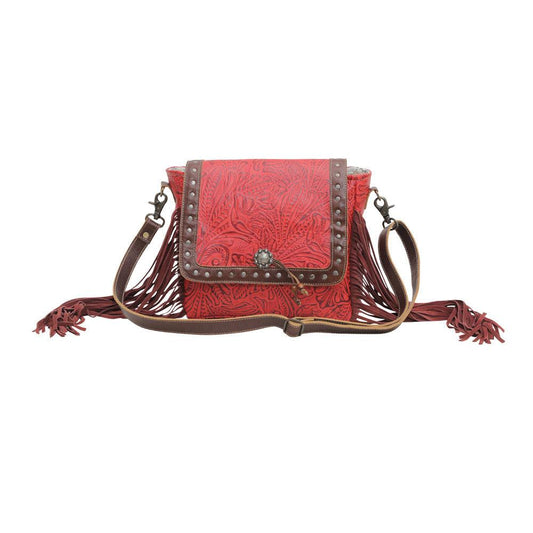Cherry Pops Leder- und Hairon-Tasche