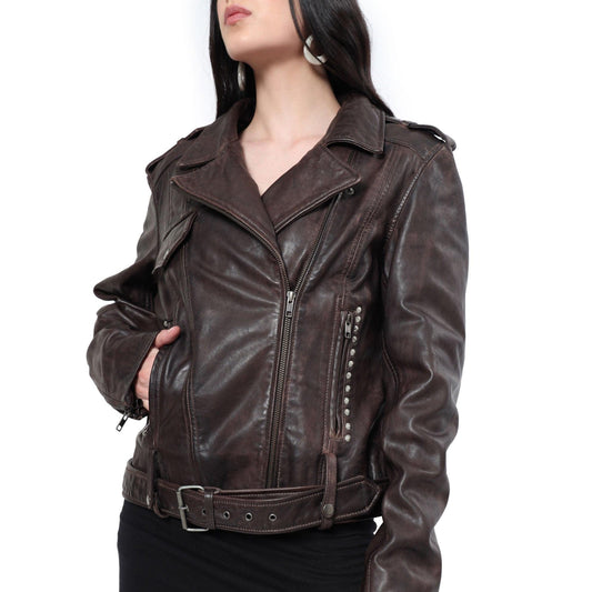 ButtonUppp Lederjacke