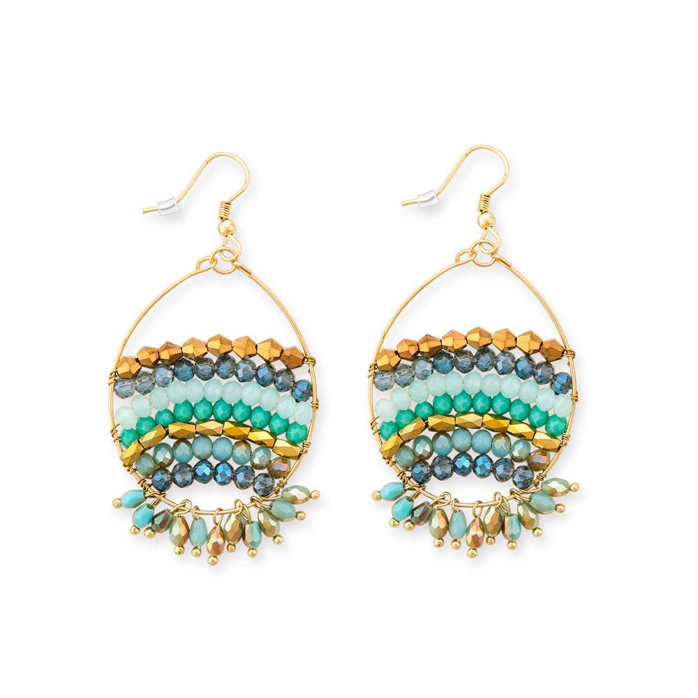 BEADED STREAK EARRING