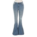 Regina Flared Button Accent Leg Jeans