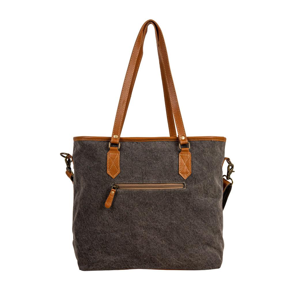 Bison Ridge Hair-On Hide Tote Bag