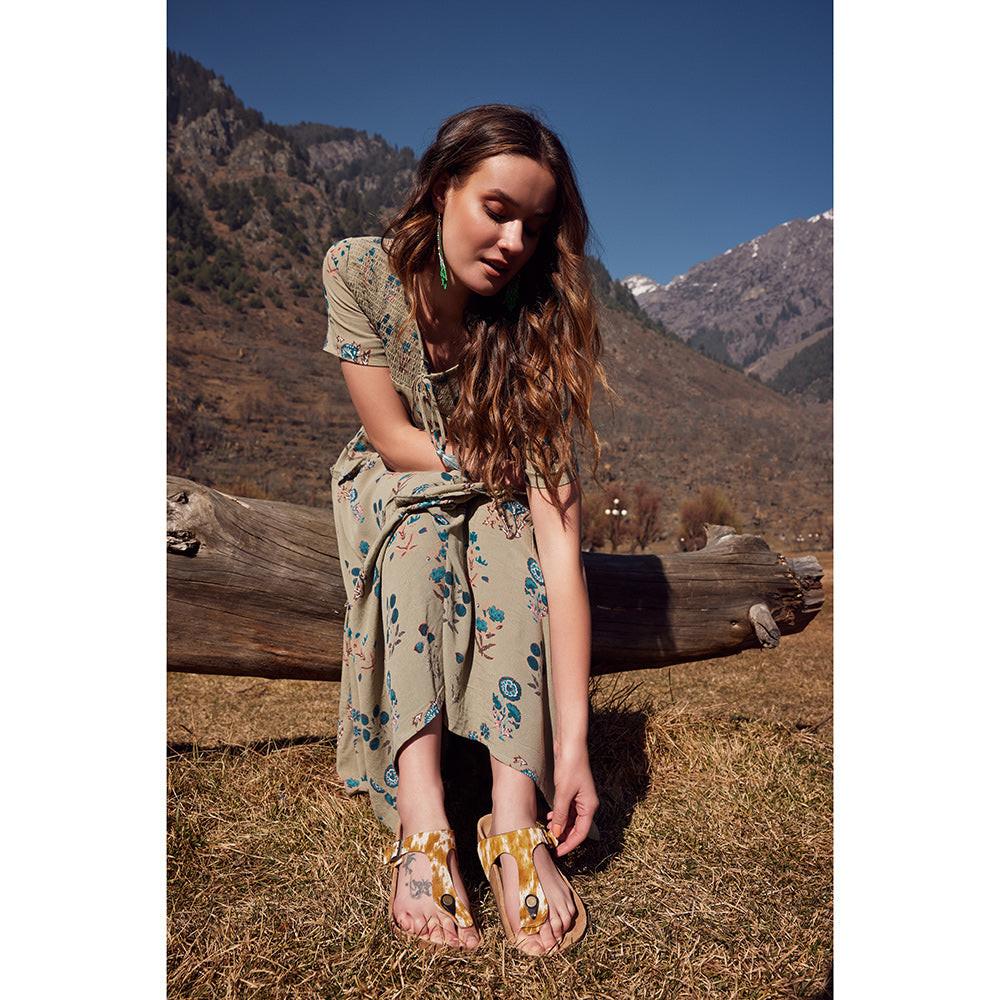 Charter Western Hand-Tooled Sandals