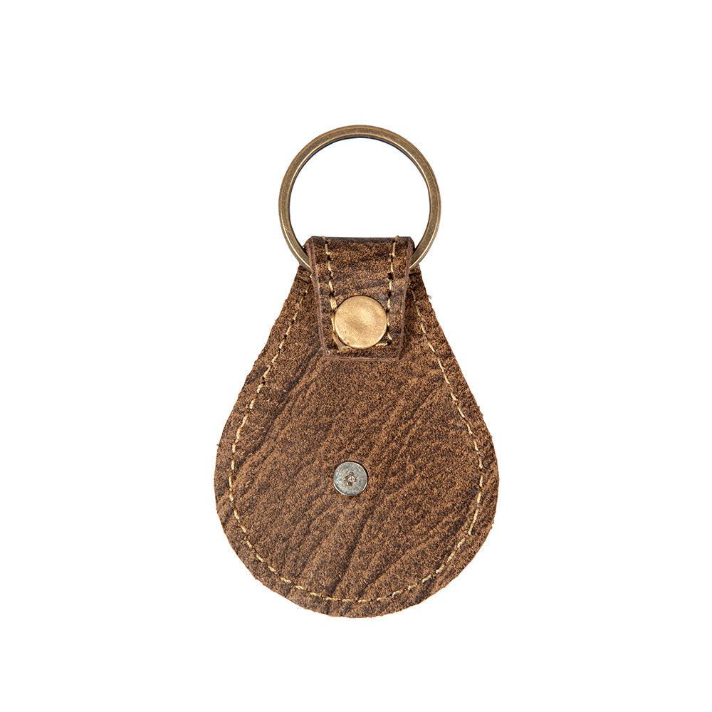 Concho Varied Leather Key Fob