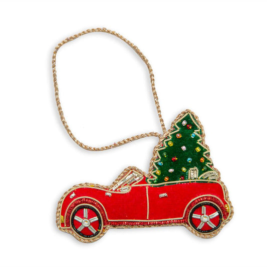 Fahrt nach Hause zum Weihnachtsfest Ornament