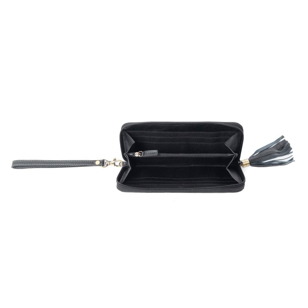 Bison Canyon Blooms Hand-Tooled Clutch Wallet