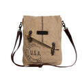 U.S.A. Vintage-Look Shoulder Bag