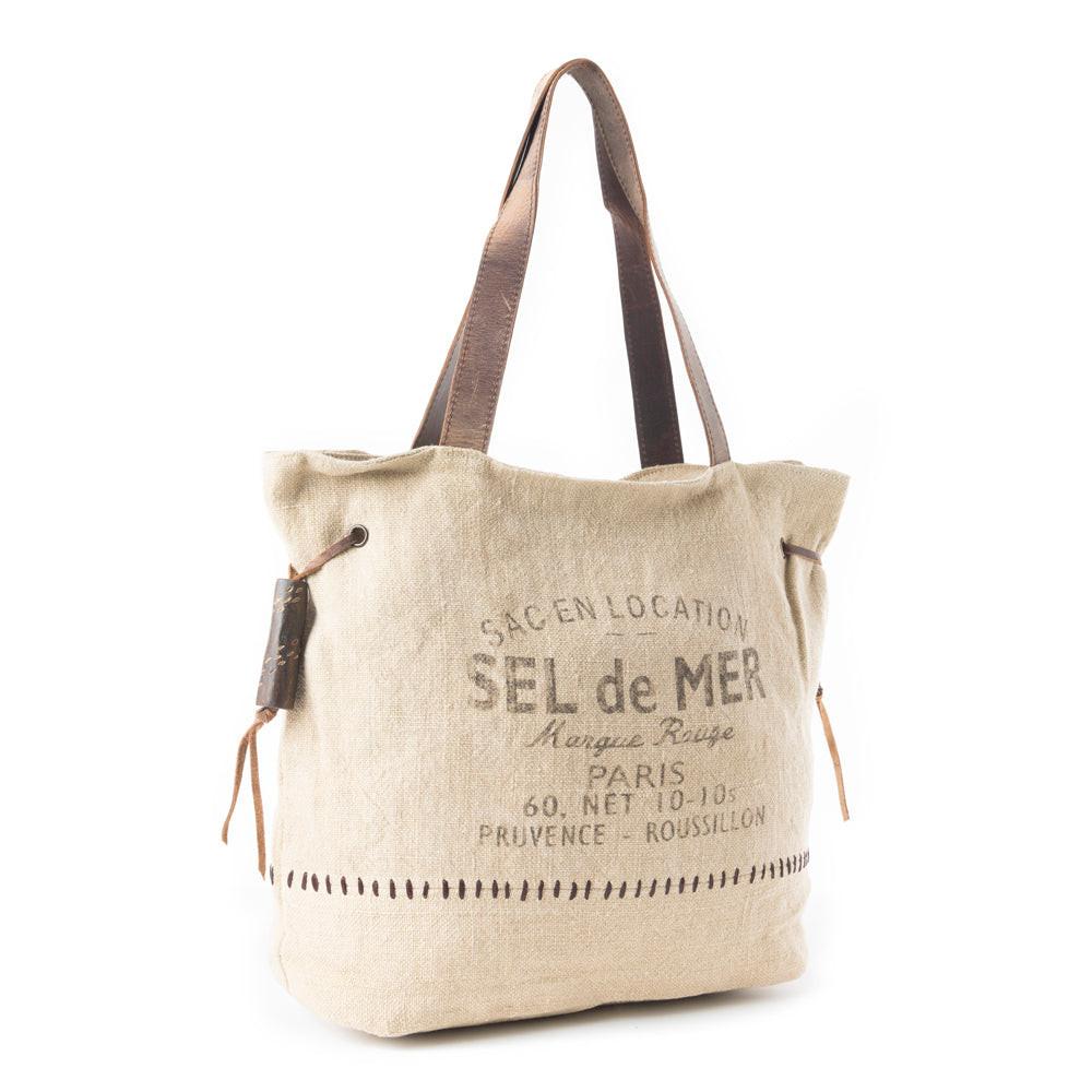Sel de Mer Gathered Strap Tote Bag