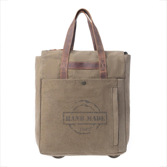 Yesteryear Canvas & Leder Rucksacktasche