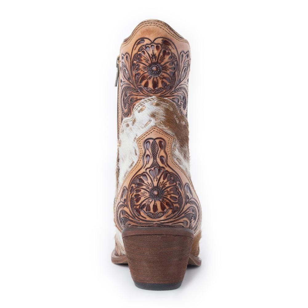 Winchester Hair-on Hide & Hand-tooled Boots