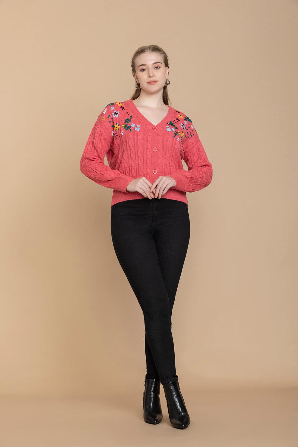 Alayna Floral Embroidered Sweater